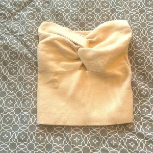 Small Women Strapless Crop Tube Top Sexy Ribbed